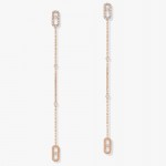 Messika - Move Uno Pendant Earrings Pink Gold